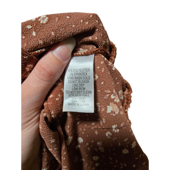 Monteau Los Angeles Pink floral crop grannycore top size medium - Picture 4 of 4